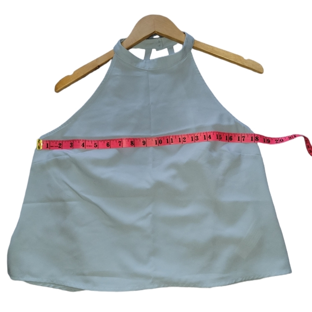 Pastel Blue Halter Blouse From Forever 21 - Picture 5 of 6